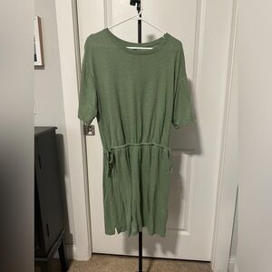 Old Navy Lot/Bundle 2 Waist-Defined Short-Sleeve Slub-Knit Mini T-Shirt Dress